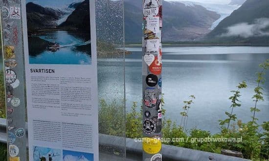 Punkt widokowy na język lodowca