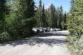 Parking near River. Canmore, Alberta